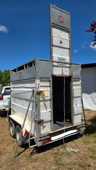 Remolque Caballos Remolque ganadero tipo van
